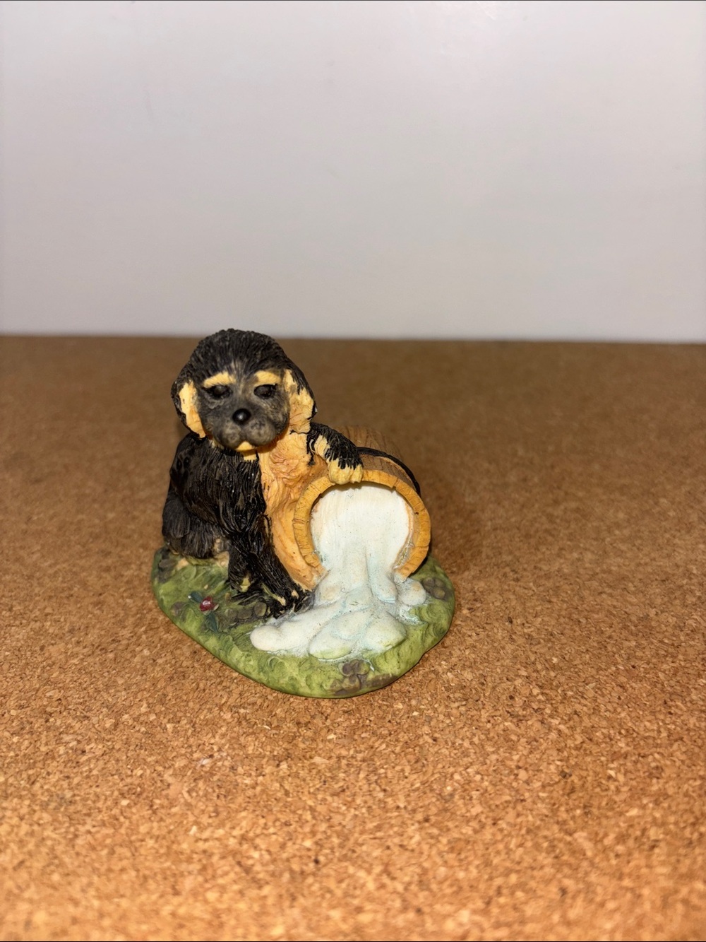 Black and Tan Small Pets Decorative Dog Figurine 2”